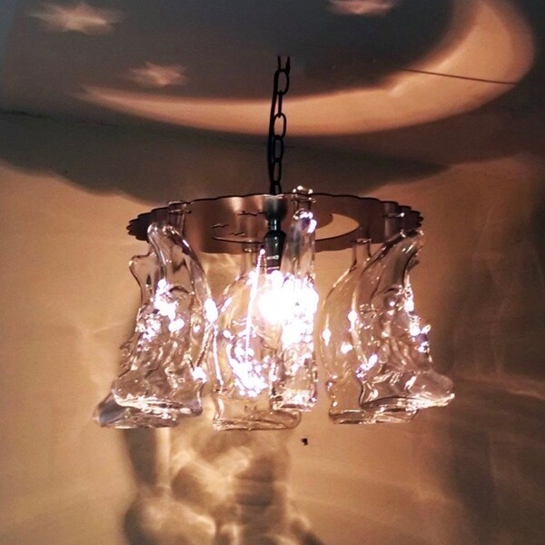 MOON bottle shadow light, lighting, moon, moon decor, moon gift, moon light, unique lighting, unique lights, space themed decor, witch decor