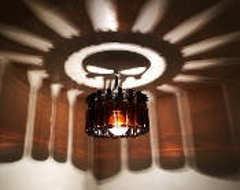 Punisher Bottle Chandelier Ceiling Light Shadow Image 0