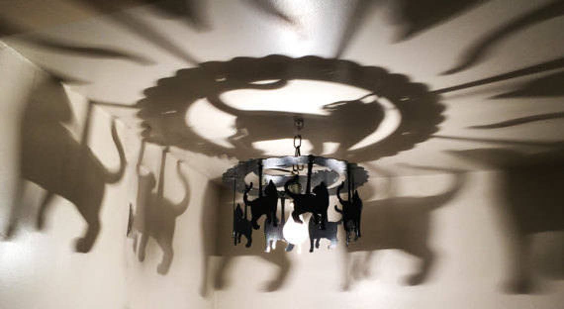 CAT SHADOW LIGHT, Ceiling Light, Shadow Light, Cat, Cat Lover, Kitty