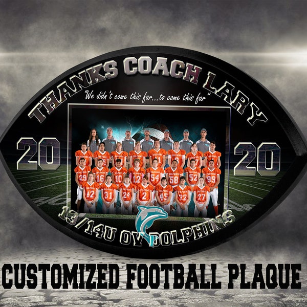 Football Plaque Etsy