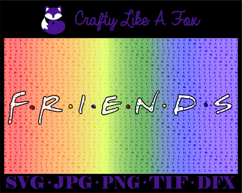 Download FRIENDS Peep Hole Frame SVG | Etsy