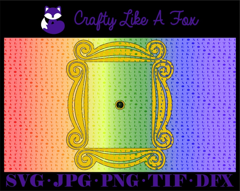 Download FRIENDS Peep Hole Frame SVG | Etsy