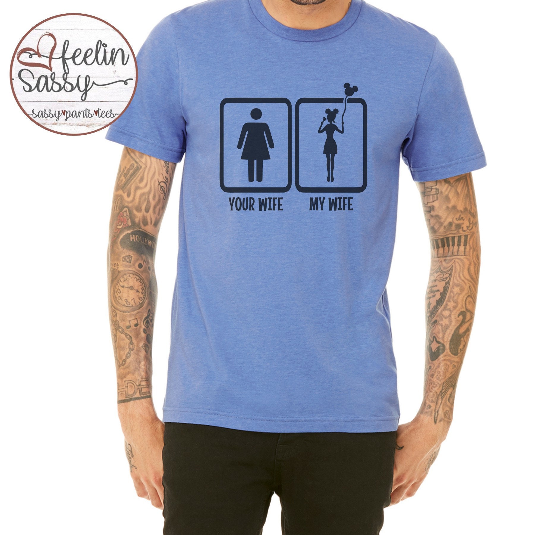 Park Theme Parks Inspired My Wife Your Wife, MENS Park Shirt | DADS | FUNNY Park Shirt, SassyPantsTees Dyed Bella+Canvas Unisex Tee