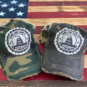 Second Amendment, Distressed Hat, Distressed Raggy Patch Hat, Patch hat, Ready to Ship, Christmas Gift, SassyPantsTees