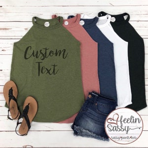 Custom Rocker Tank, Vintage Dyed, Women’s Perfect Rocker Tank, XS-4X, Super Soft, Tank Top, Your Favorite Tank, SassyPantsTees