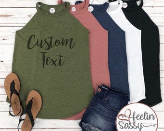 Custom Rocker Tank, Vintage Dyed, Women’s Perfect Rocker Tank, XS-4X, Super Soft, Tank Top, Your Favorite Tank, SassyPantsTees