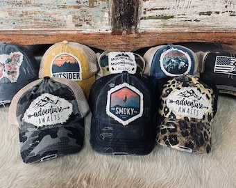 Vintage Logo Hat PATCH, Custom Distressed Raggy Patch with Your Logo, Custom Patch, Design your own PATCH, hat not included! SassyPantsTees