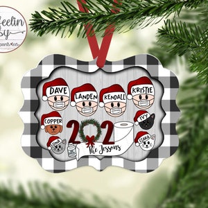 2021 Family Ornament, Family Gift, Family Christmas Ornament, Custom, Personalized Ornament, Custom Ornament, Fur Family, SassyPantsTees