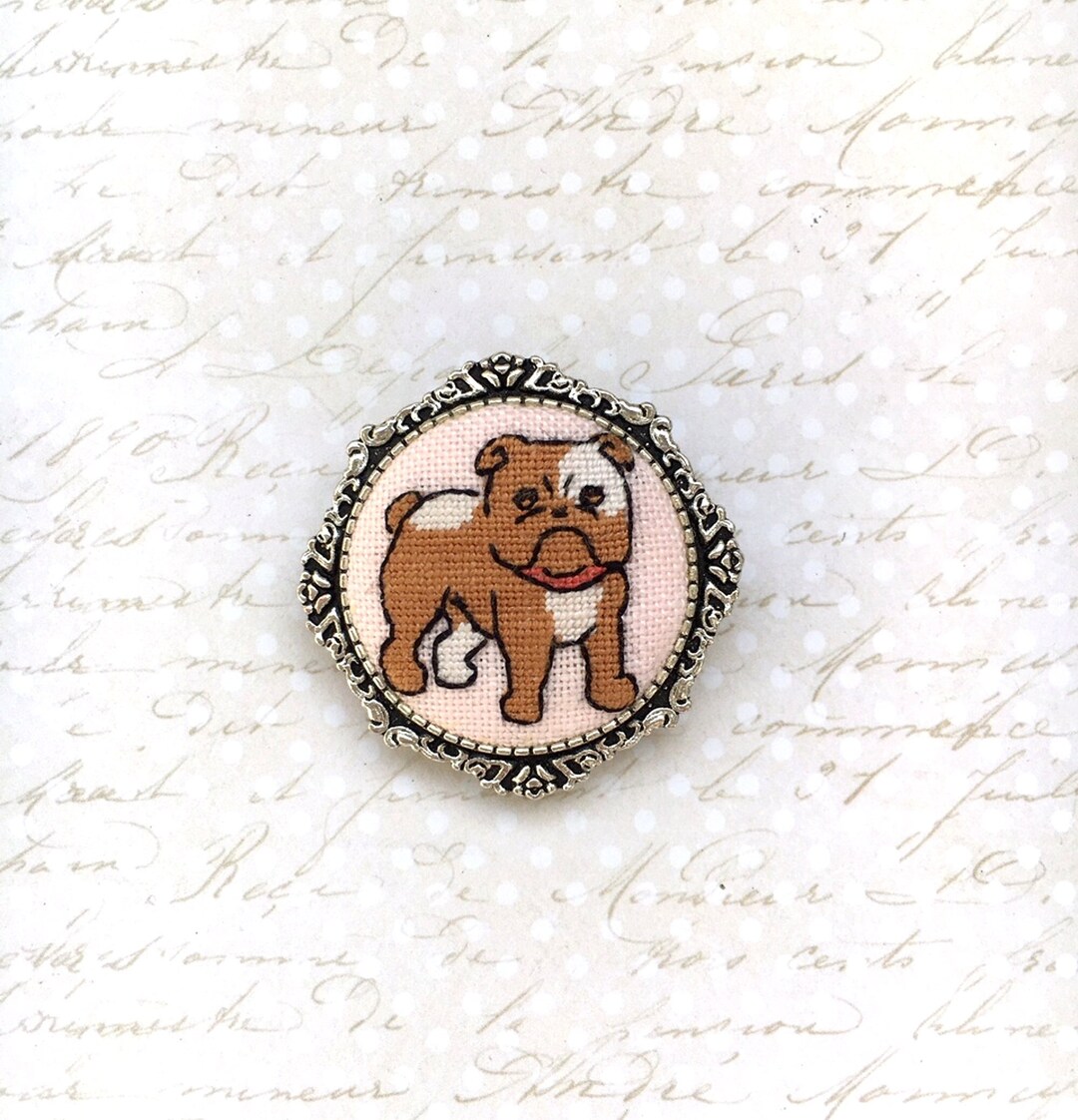 English Bulldog or American Bully Cute Puppy Pin Gifts for Dog Owners ...