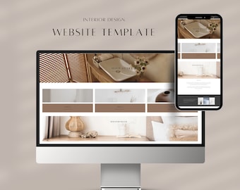 WIX Website Template - Interior Design - Etsy