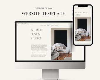 WIX Website-Vorlage – Innenarchitektur | Website-Vorlage für Innenarchitektur | Portfolio-Vorlage | Portfolio-Website