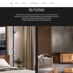 WIX Website Template - Interior Design - Etsy