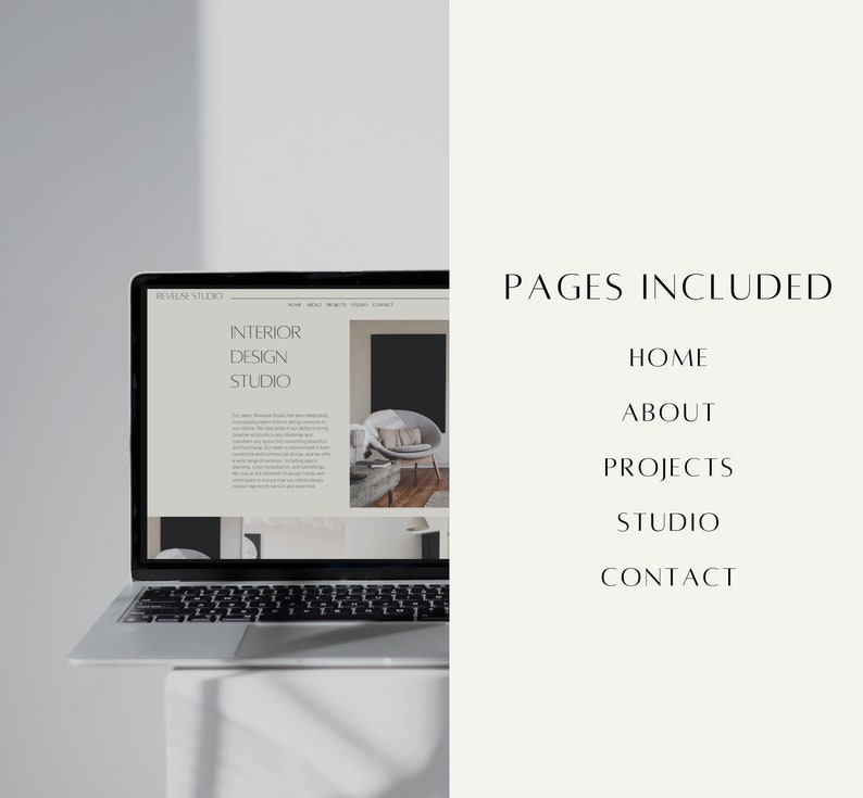 WIX Website Template - Interior Design | Interior Design Website ...