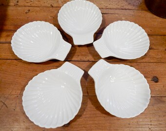 California Pottery Clamshell Bakers- Set of Five