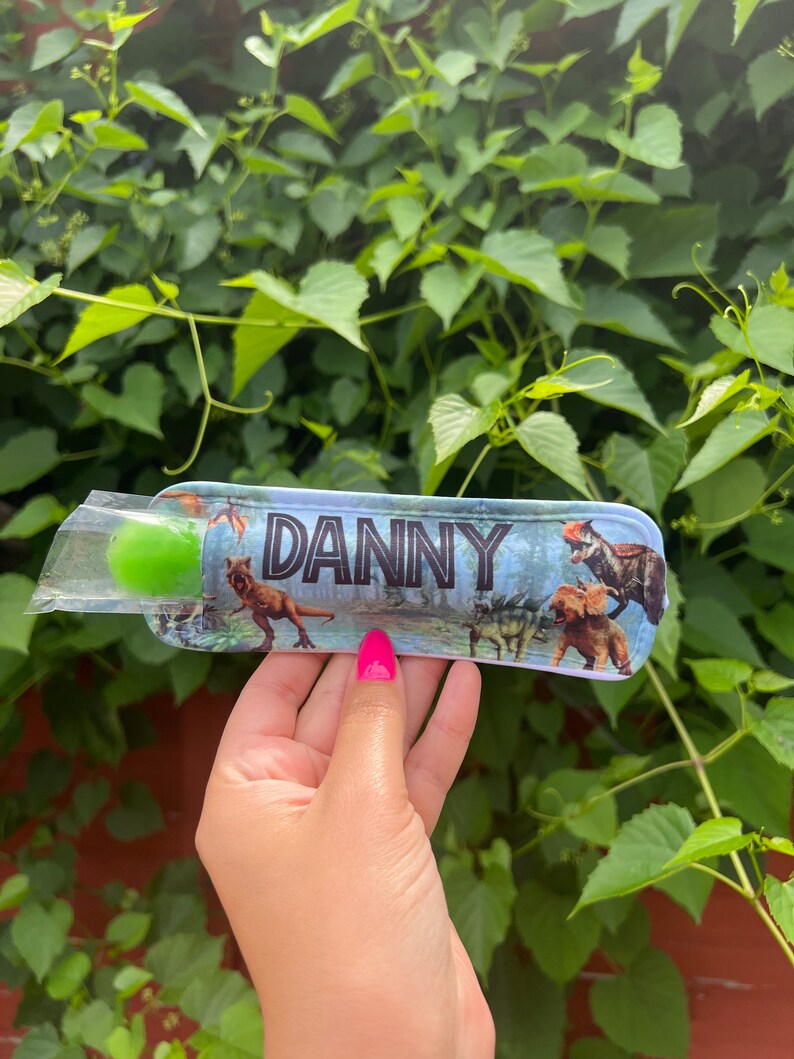 PERSONALIZED Ice Pop Holder Dinosaur Ice Pop Holder Popsicle Etsy