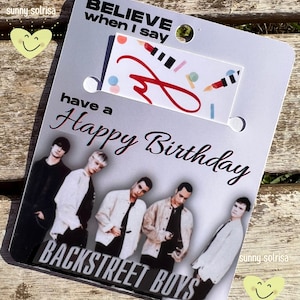 90s Gift Card Holder, Millennial Gifts, Boy Band Gifts, Backstreet Boys Inspired Gifts,