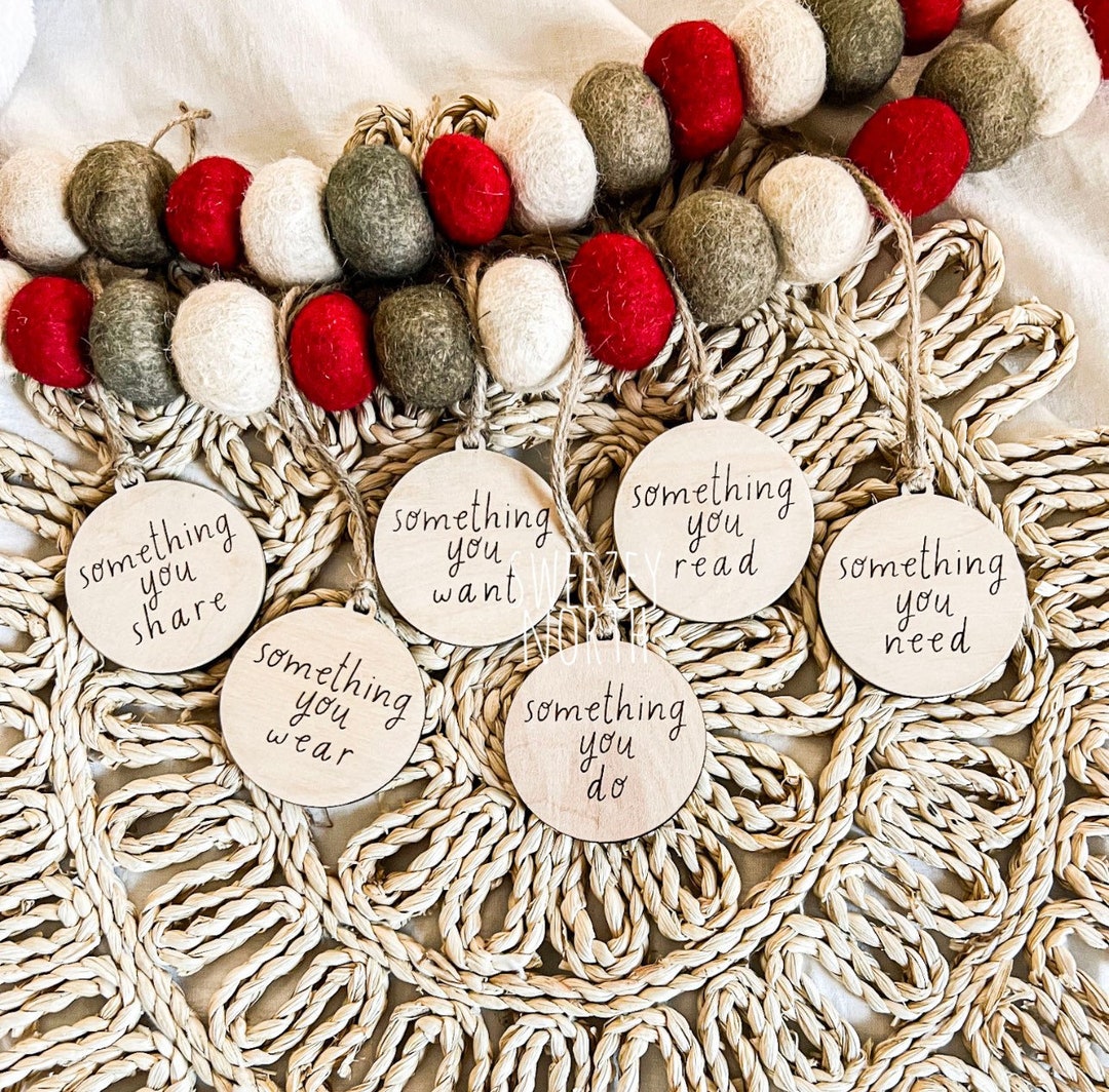 Gift Tags Minimalist Gift Tag Engraved Gift Tag Wood Etsy