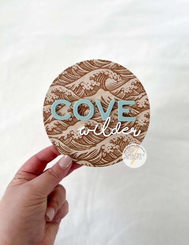 Ocean Theme Birth Announcement | Wave Name Sign | Nursery Sign ...