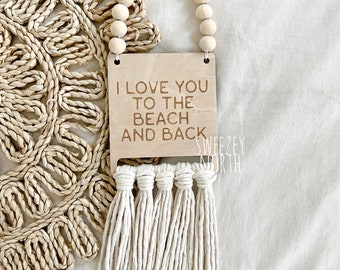 love you to the beach | coastal nursery | Beach nursery sign | ocean nursery decor | coastal decor | beach theme nursery | make waves