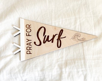 Pray for Surf | make waves | surf theme decor | surf theme nursery | surfboard decor | coastal nursery | no wake zone | beach theme decor