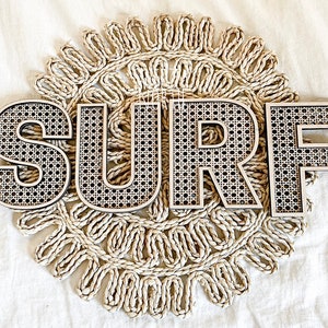 Rattan Letters | Cane Letters | wicker letter | nursery letter | boho nursery | name sign