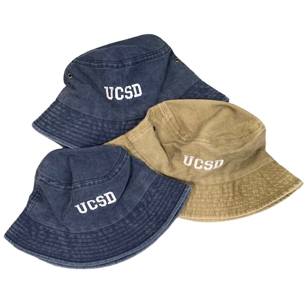 Embroidered UCSD University of California San Diego Tritons Bucket Hat