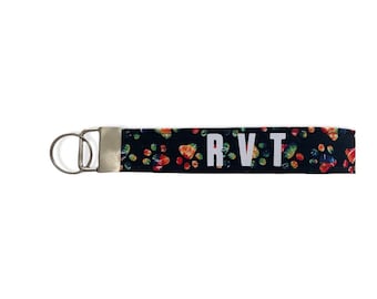 Brelok do kluczy RVT Czarny Kolorowy Tie-dye Odciski łap Prezent Wdzięczność Zarejestrowany Technik Weterynarii
