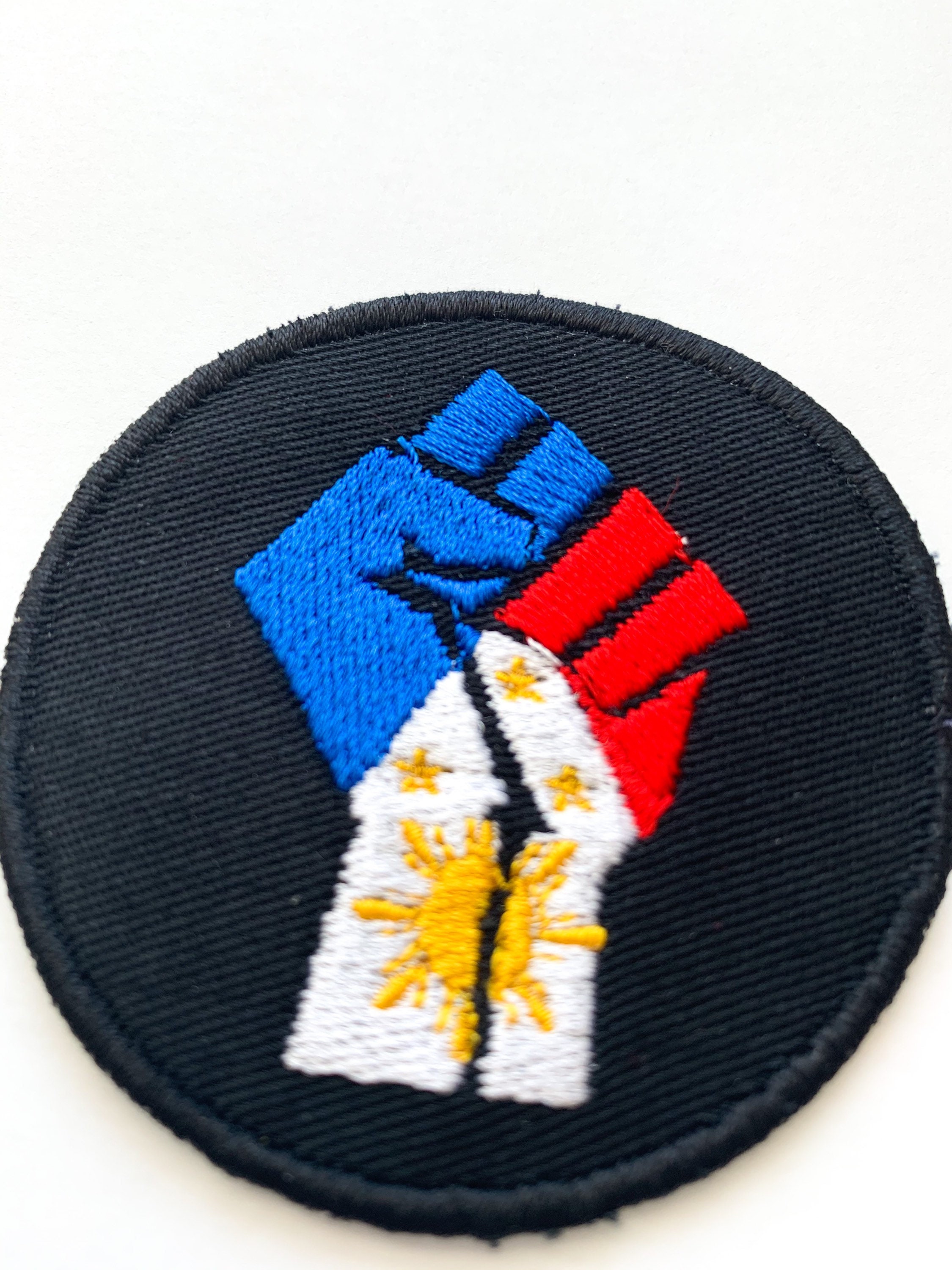 Philippines Car Accessories Flag With Embroidered Filipino