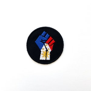 Embroidered Filipino Fist Pride Iron-On Patch