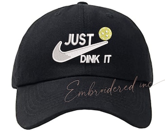 Cappello da papà ricamato "Just Dink It Pickleball"
