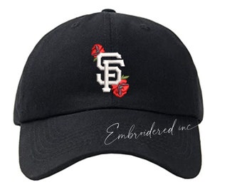 Embroidered SF Poppies Original Design Dad Hat