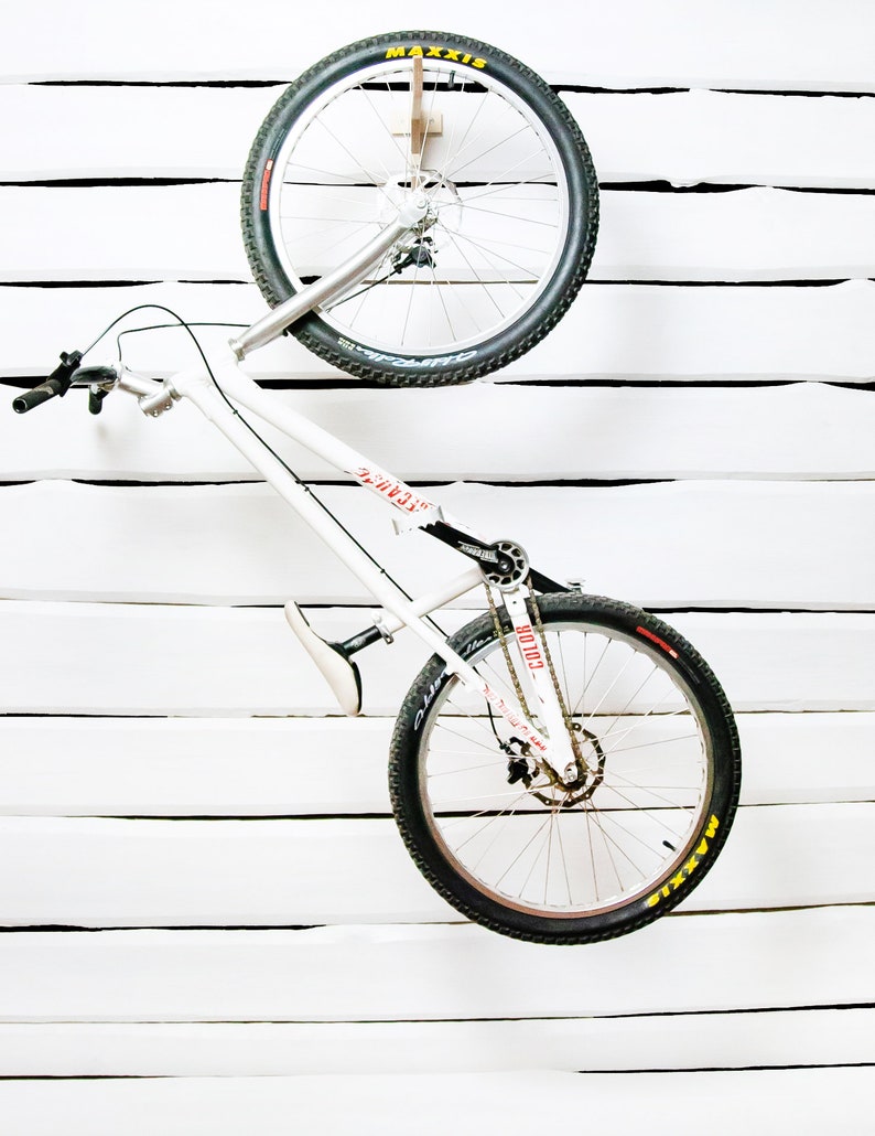Bike Rack Vertical Holder Wall Mounted Indoor and Garage Etsy Canada