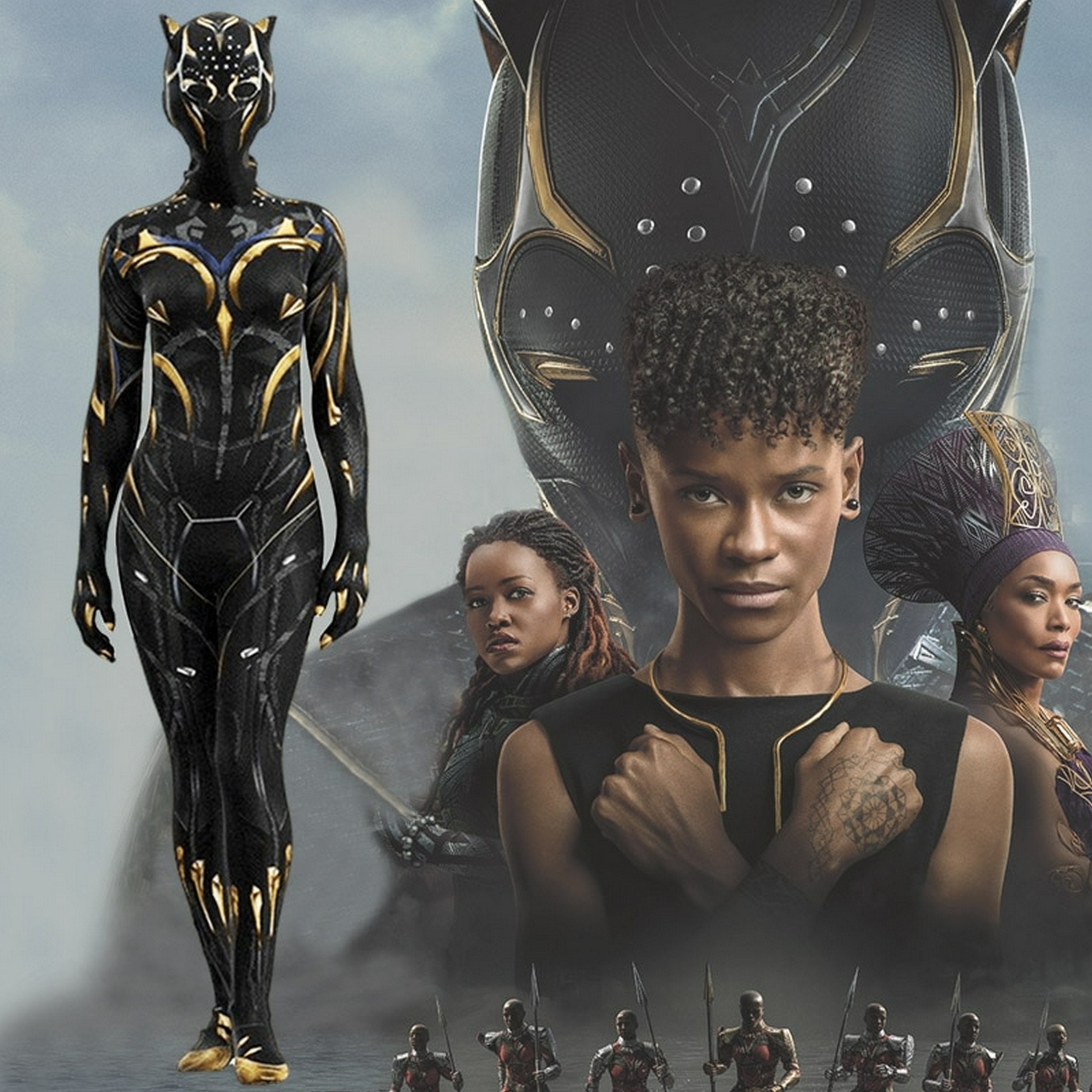 Black Panther 2 Black Panther Wakanda Bodysuit Shuri Etsy Israel