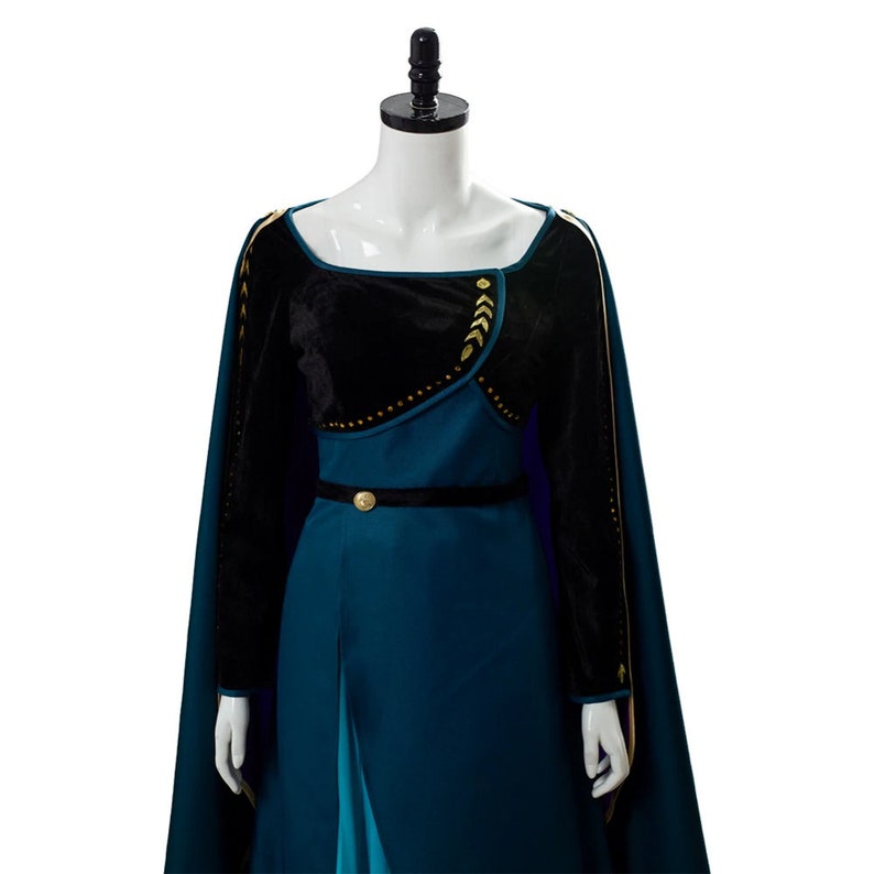 Anna Queen Arendelle Frozen 2 Dress Cosplay Costume Long Gown Etsy