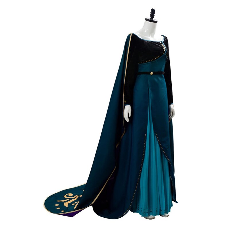 Anna Queen Arendelle Frozen 2 Dress Cosplay Costume Long Gown Etsy