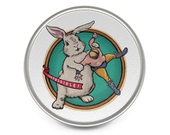 Lucha Libre Wrestling Giant Rabbit Metal Pin