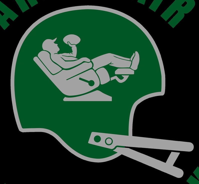 Green Armchair Quarterback Football Sunday Funday Couch Potato Long Sleeve T-Shirt image 5