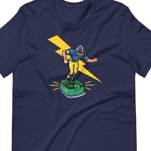 Electric Football Player T-Shirt image 2