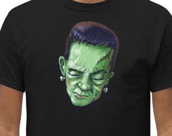 Frankenstein Monster Portrait Horror Movie T Shirt