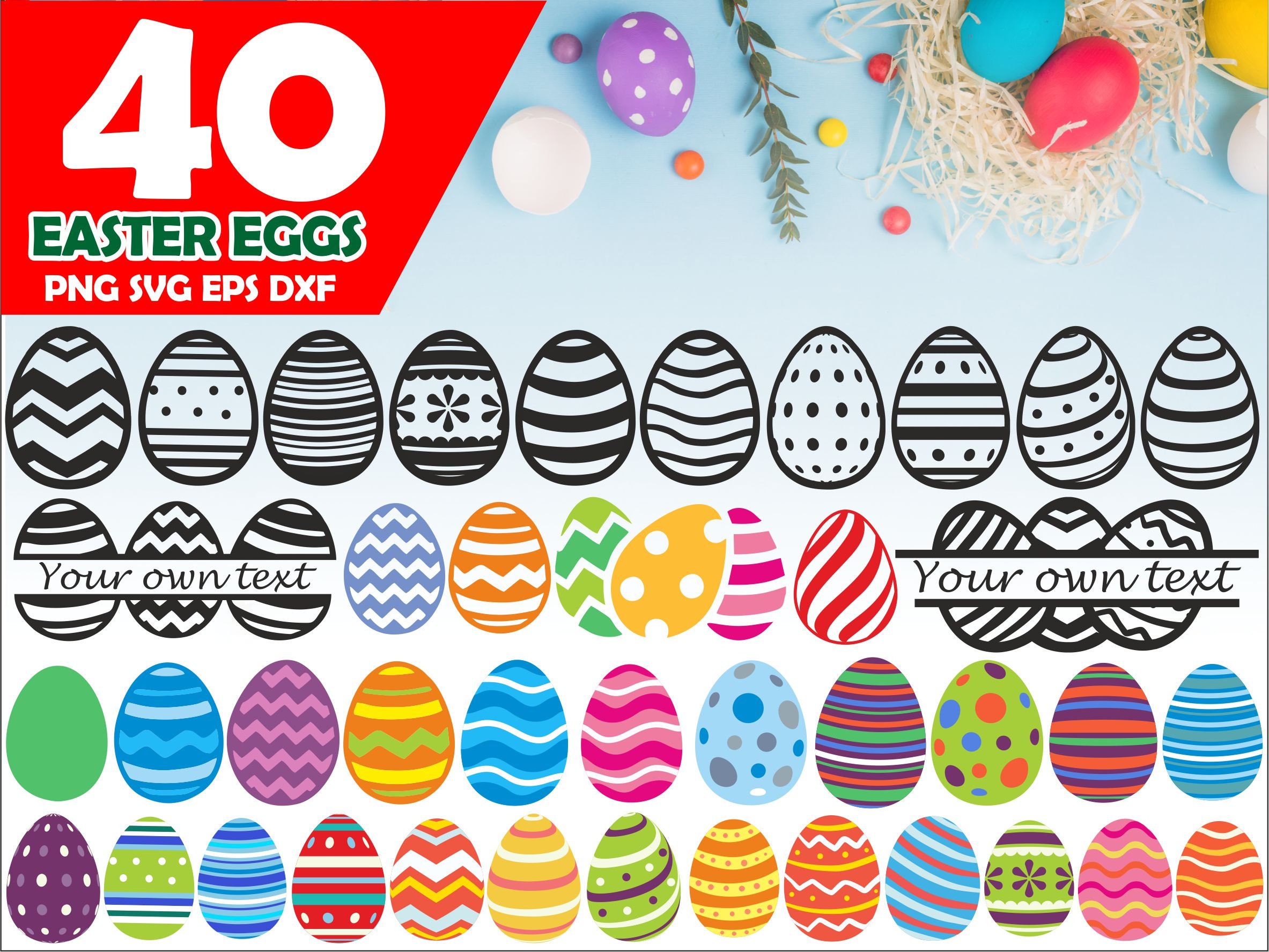 Download Easter Eggs Svg Egg Svg Easter Svg Egg Bundle Easter Egg Etsy