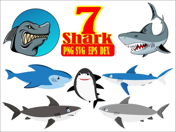 Download Shark Svg File Baby Shark Vector Mama Shark Decal Shark Etsy