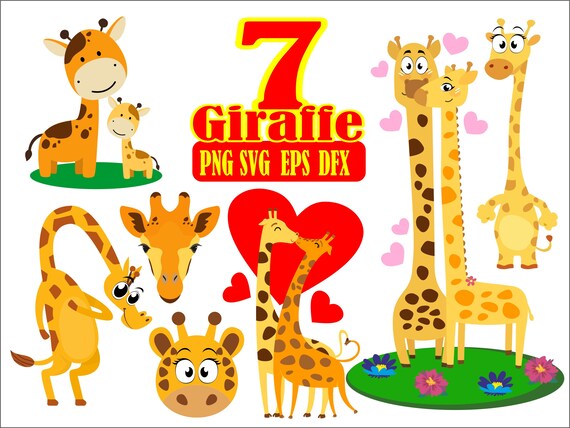 Download Giraffe Svg File Baby Giraffe Vector Decal For Cricut Clipart Etsy