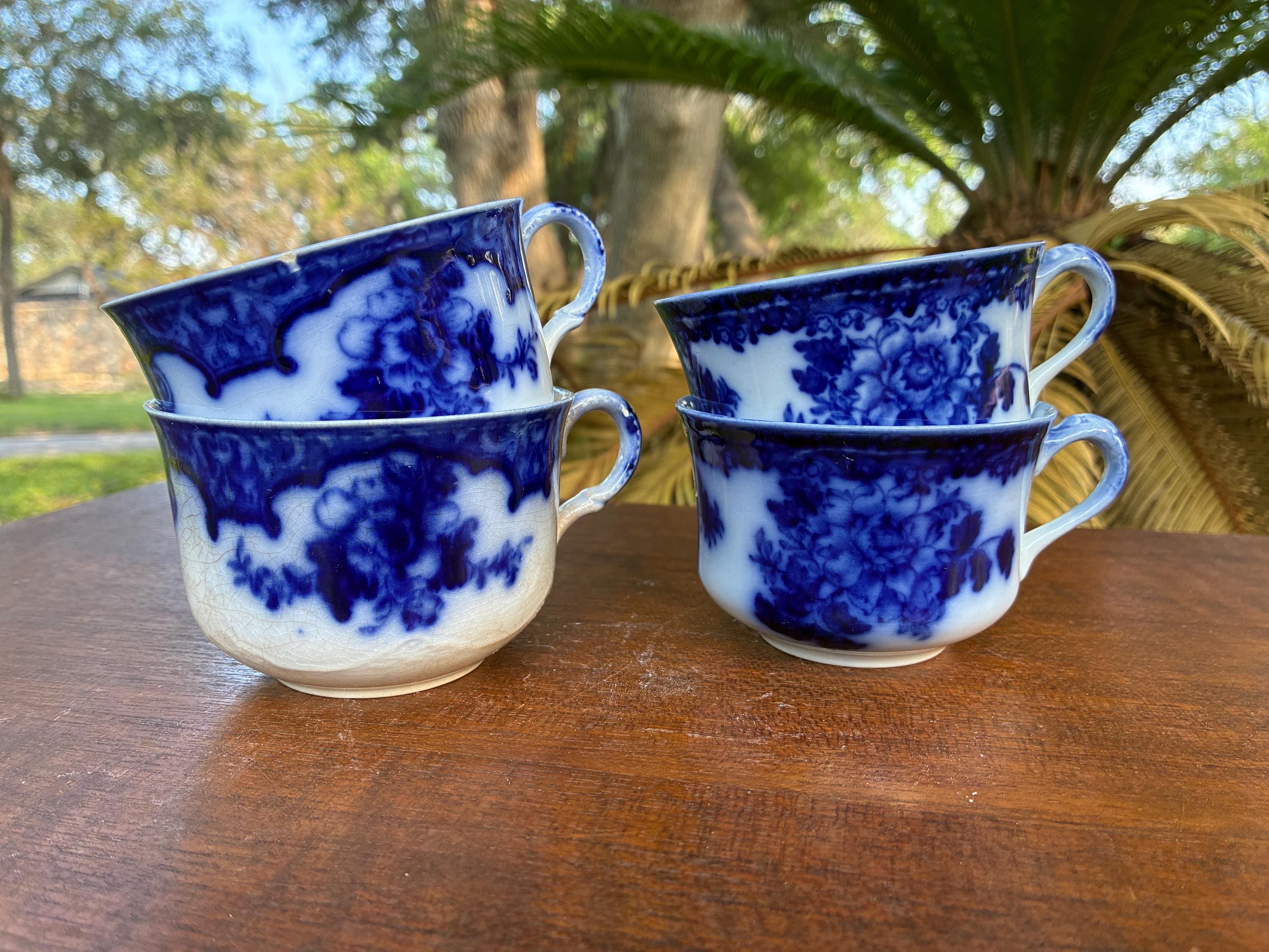 Flow Blue Tea Cup - Etsy