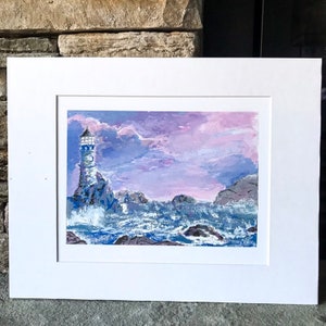 Lighthouse Framed Art Print Painting