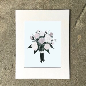 Ingelijste muurkunstdruk bloemboeket