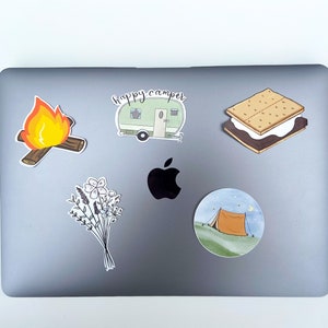 Campfire Sticker Laptop Water Bottle Decal Vinyl Nature Camping - Etsy