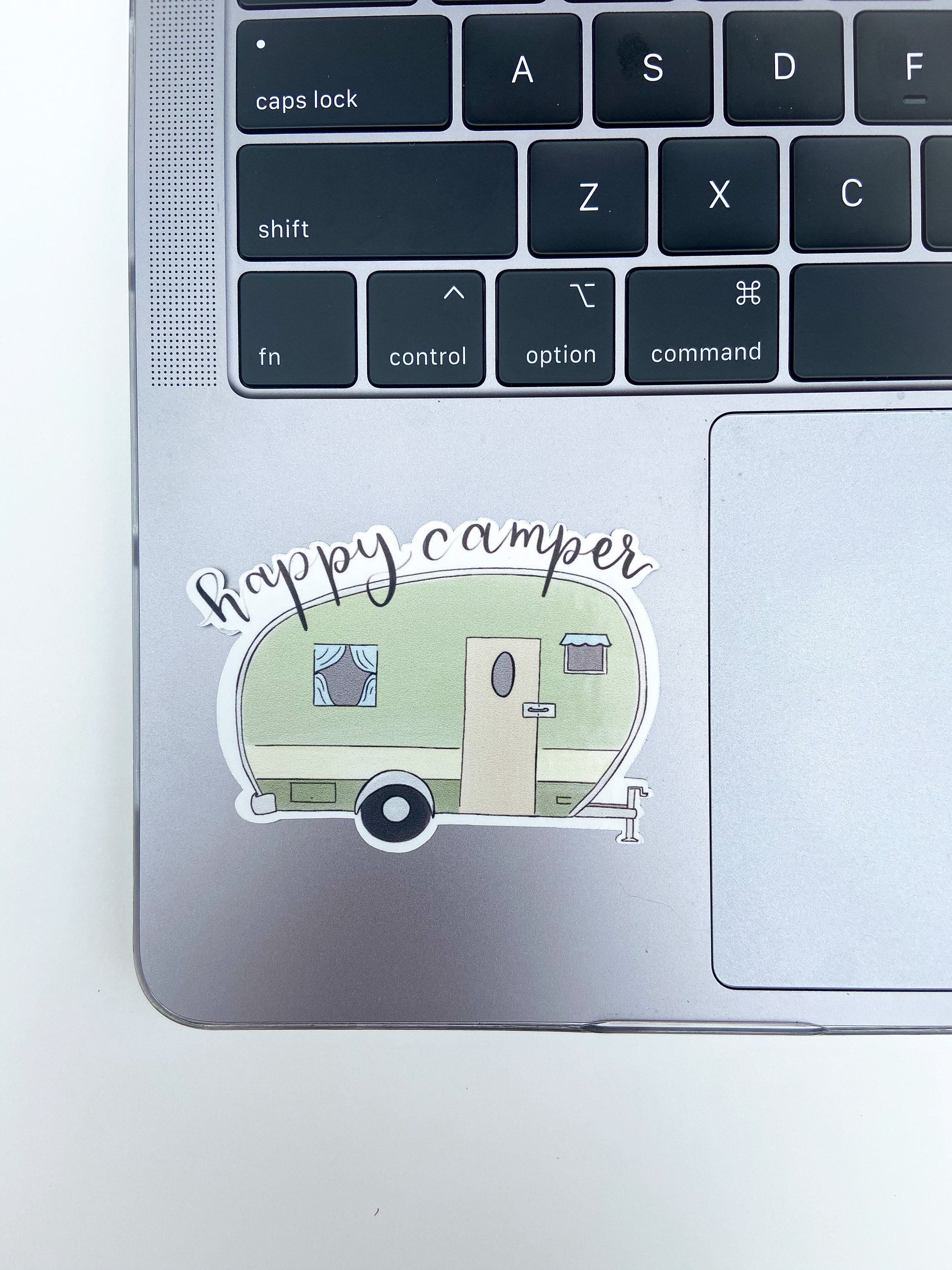 Happy Camper Sticker Laptop Water Bottle Decal Vinyl Nature Camping - Etsy