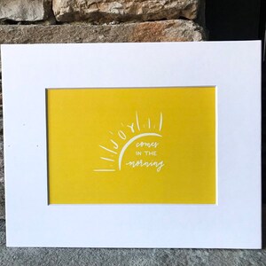 Joy Comes in the Morning Framed Art Print