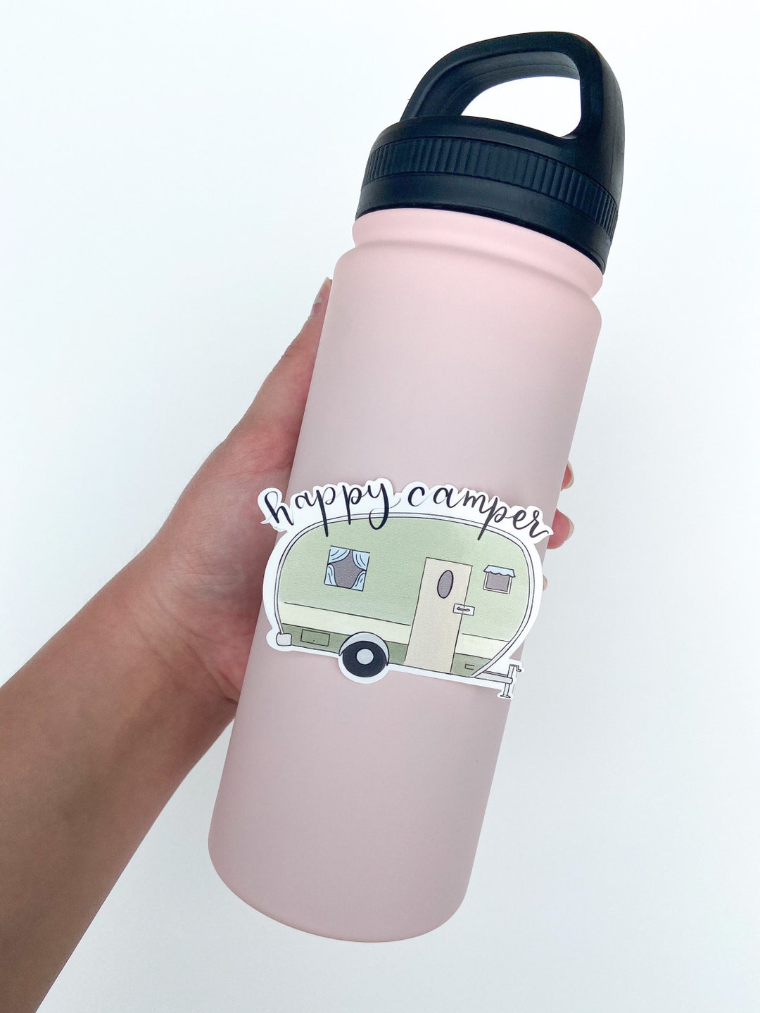 Happy Camper Sticker Laptop Water Bottle Decal Vinyl Nature Camping - Etsy