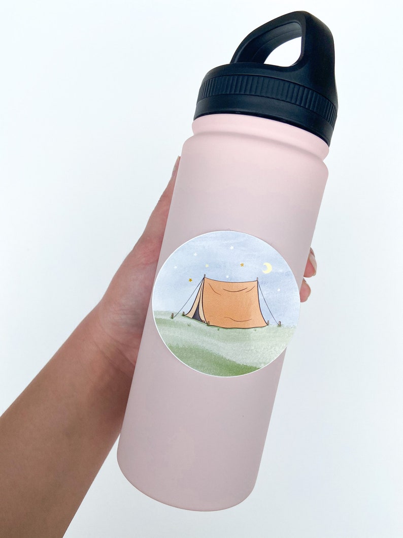 Camping Sticker Pack Laptop Water Bottle Decal Vinyl Nature | Etsy